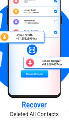 Recover Deleted All Contacts android App screenshot 1